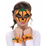 Chaks 12186, kit masque + 2 manchettes citrouille enfant