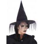 Chaks 12255, chapeau de sorcire toile d'araigne, noir / violet