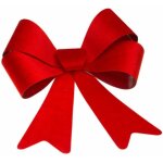 Chaks 12307, grand noeud 50, 8cm velours rouge