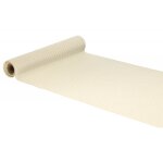 Chaks 12319, chemin de table velours cotel luisant 3m, blanc