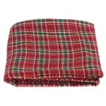 Chaks 12322, nappe pliée tissu paisley rouge / vert 140 x 240 cm Chaks 12322, nappe pliée tissu paisley rouge / vert 140 x 240 cm