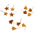 Chaks 12431, sachet de 4 mini - dcorations velours ambre (assorties)