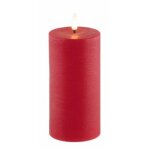 Chaks 12501 - 02, bougie cire flamme led réaliste rustique timer 15cm rouge Chaks 12501 - 02, bougie cire flamme led réaliste rustique timer 15cm rouge