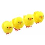 Chaks 12570, boite de 4 poussins jaunes 4, 5cm