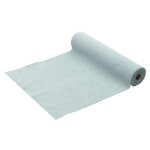 Chaks 12718 - 122, chemin de table velours cotel� 3m, bleu brume