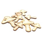 Chaks 12796, pochette kraft avec 8 champignons en bois 4cm, naturel Chaks 12796, pochette kraft avec 8 champignons en bois 4cm, naturel