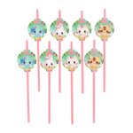 Chaks 12804 - bb, lot de 8 pailles en carton avec mdaillons 19, 6cm bangoberry ©