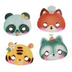 Chaks 12808 - bb, lot de 8 masques en carton assortis bangoberry 