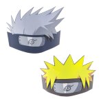 Chaks 12808 - na, lot de 8 coiffes en carton assortis kakashi / naruto �