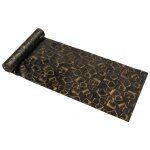 Chaks 12879, chemin de table velours cubes or / noir