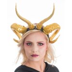 Chaks 13142 - 81, serre - tte reine malfique double cornes, or