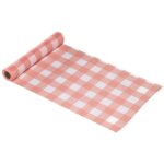 Chaks 13246 - 17, chemin de table tarlatane vichy 3m, tangerine