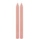 Chaks 13295 - 32, set de 2 bougies flambeau canneles 25cm, rose water