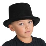 Chaks 13400 - 10, chapeau haut de forme en feutrine, noir enfant