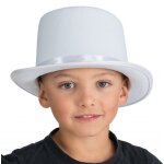 Chaks 13400, chapeau haut de forme en feutrine, blanc enfant