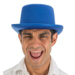 Chaks 13402 - 22, chapeau haut de forme satiné ajustable, bleu roi Chaks 13402 - 22, chapeau haut de forme satiné ajustable, bleu roi