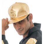 Chaks 13442 - 81, casquette dollar $ rappeur or / or