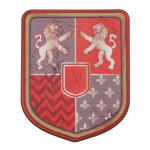 Chaks 13450, bouclier chevalier lion rouge en mousse 28, 5 x 35 cm