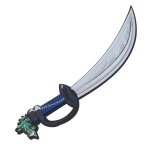 Chaks 13457, sabre chevalier dragon bleu en mousse 47 cm