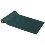 Chaks 13533 - 20, chemin de table en velours c�tel� vert dor�