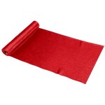 Chaks 13582 - 02, chemin de table en velours sparkle rouge argenté Chaks 13582 - 02, chemin de table en velours sparkle rouge argenté