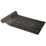 Chaks 13583 - 81, chemin de table glamour velours noir / or