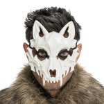 Chaks 13803, masque loup squelette blanc