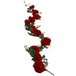 Chaks 13991, centre de table roses velours luxe 2m, rouge