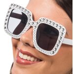 Chaks 14058 - 00, lunettes blanches avec strass