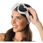 Chaks 14077, lunettes masque forme coeurs, blanc