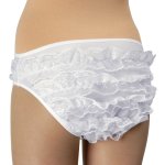 Chaks 35 250820 02, culotte ruche blanche, enfant 116 - 128 cm