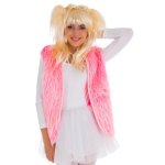 Chaks 35 295363, gilet peluche adulte sans manches, rose