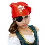 Chaks 80 363512, foulard pirate avec t�te de mort, rouge