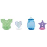 Chaks 80035, set de 4 marque - places bb en bois