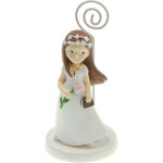Chaks 80188, marque - place r�sine / m�tal communion fille 10, 5cm