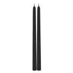 Chaks 80294 - 10, set de 2 bougies flambeau 30cm, en noir