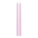 Chaks 80294 - 32, set de 2 bougies flambeau 30cm, rose pastel