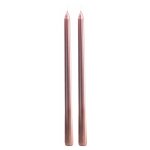Chaks 80294 - 79, set de 2 bougies flambeau 30cm, mtal rose gold
