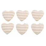 Chaks 80450, set de 6 coeurs ray�s lin 2, 6cm � disperser