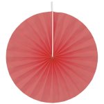 Chaks 80502 - 02, lot de 4 grands ventails papier 40cm, rouge