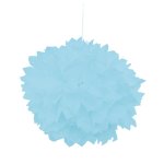 Chaks 80503 - 35, set de 2 pompons boules papier de soie 30cm, bleu pastel