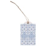 Chaks 80536, carte de 12 �tiquettes avec oeillet et lien, azulejos