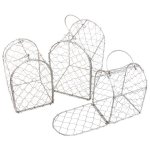 Chaks 80703, lot de 3 cages métal grises 20cm et 17cm et 14cm Chaks 80703, lot de 3 cages métal grises 20cm et 17cm et 14cm