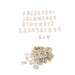 Chaks 80738, sachet de 120 lettres, chiffres et signes 3cm adh�sifs, en bois