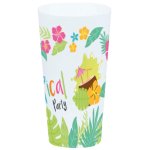 Chaks 80744, grand gobelet tumbler tropical party en plastique 17cm Chaks 80744, grand gobelet tumbler tropical party en plastique 17cm