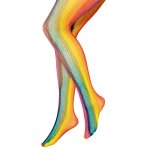 Chaks 84 250720, collants rsille arc - en - ciel, adulte s / m (36 / 40)
