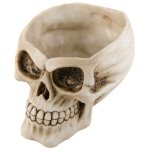 Chaks 90965, t�te de mort creuse en r�sine 15, 8cm