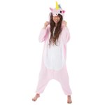 Chaks c1104m, combinaison kigurumi licorne rose taille m adulte