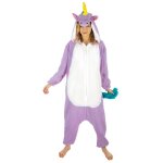 Chaks c1111m, combinaison kigurumi licorne violette 164cm, taille m adulte