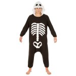 Chaks c1115180, combinaison kigurumi squelette, 180cm adulte